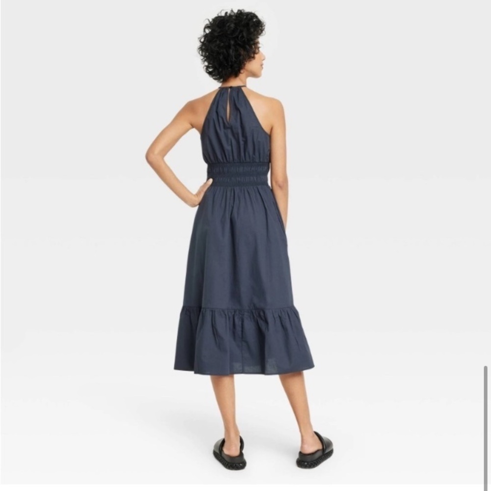 A new day sleeveless poplin dress navy size XXL NWT - Picture 2 of 10